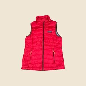 Patagonia Puffer Vest Girls Size Small (7-8) Pink